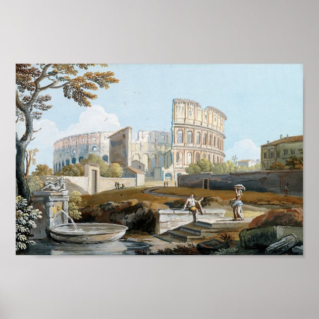 The Colosseum, Rome | Giovanni Battista Busiri Poster (Front)