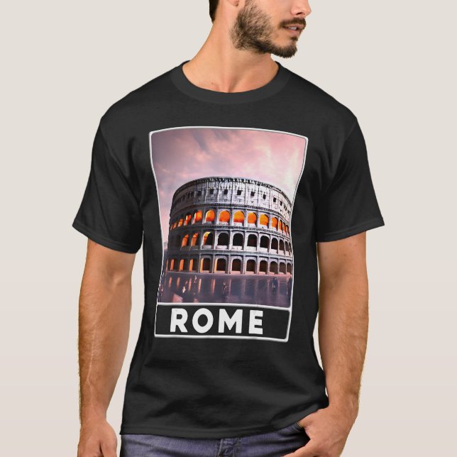 The Colosseum Rome Italy Souvenir T-Shirt (Front)