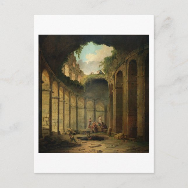 The Colosseum, Rome (oil on canvas) Postcard (Front)