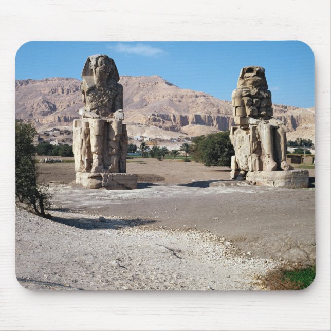 The Colossi of Memnon, statues of Amenhotep Mouse Pad (Front)
