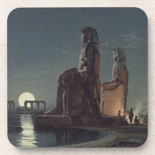 The Colossi of Memnon, Thebes, one of 24 illustrat Coaster