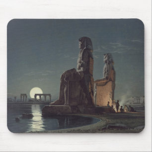 The Colossi of Memnon, Thebes, one of 24 illustrat Mouse Pad