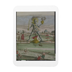 The Colossus of Rhodes, detail of the statue strad Magnet