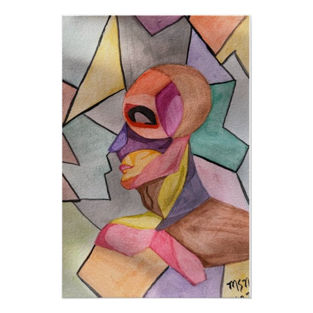 The Colour Block Man Poster (Front)