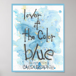 The Colour Blue Poster