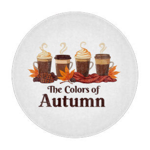 The colour of autumn Pumpkin Spice Coffee Fall Cutting Board