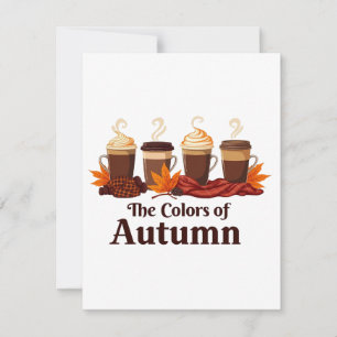 The colour of autumn Pumpkin Spice Coffee Fall  Save The Date