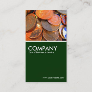 The Colour of Money - Dark Green Business Card