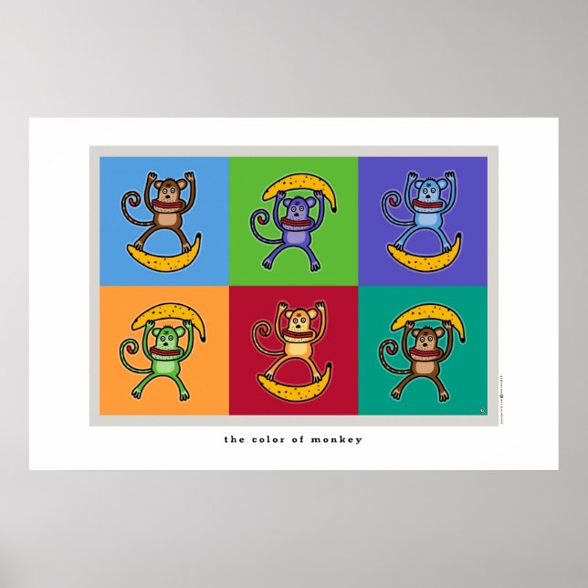 the colour of monkey poster (Front)