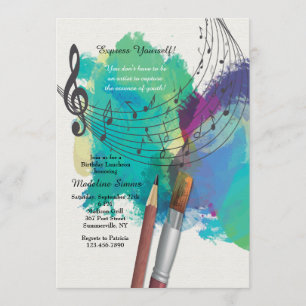 The Colour of Music Invitation