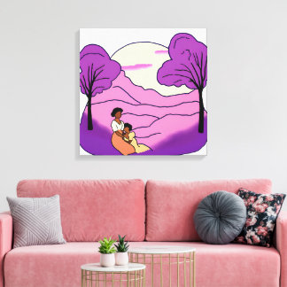 The Colour Purple Canvas Print