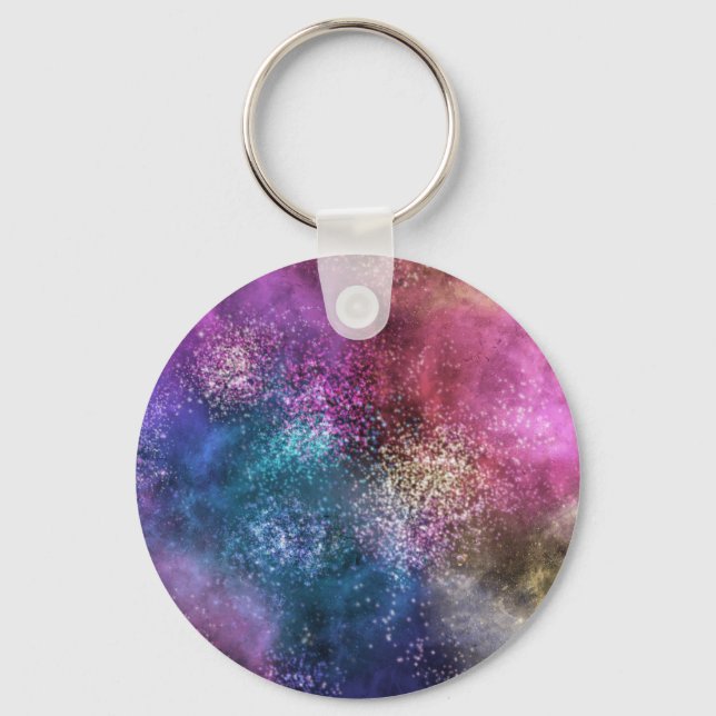 The Colourful Galaxy Key Ring (Front)