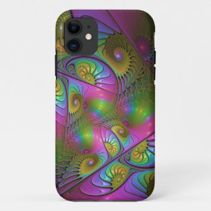The Colourful Luminous Trippy Abstract Fractal Art Case-Mate iPhone Case