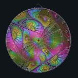The Colourful Luminous Trippy Abstract Fractal Art Dartboard<br><div class="desc">Fractal Art for the senses.
Design for your dartboard and more.</div>