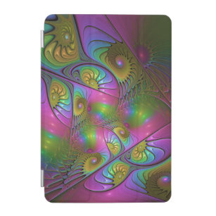 The Colourful Luminous Trippy Abstract Fractal Art iPad Mini Cover