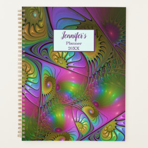 The Colourful Luminous Trippy Abstract Fractal Nam Planner