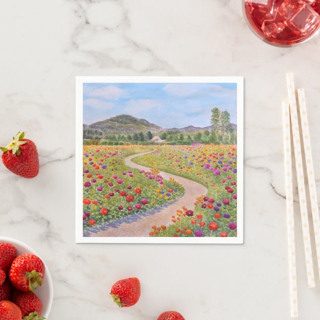The Colourful Path Napkin (Insitu)