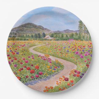 The Colourful Path Paper Plate