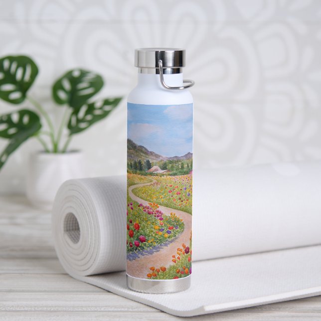 The Colourful Path Water Bottle (Yoga)