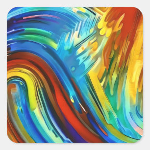 the colours in the sky square sticker