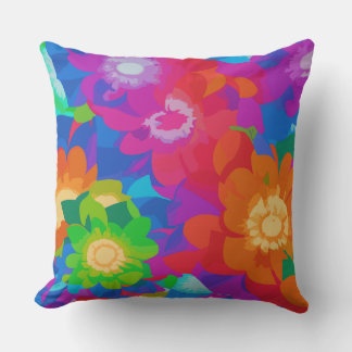 The Colours of Beautiful Flowers Cushion