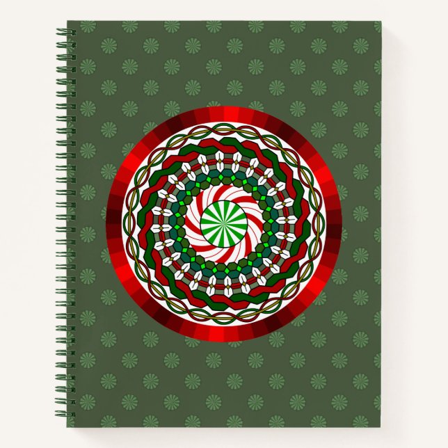 The Colours of Christmas Spiral Notebook (Front)