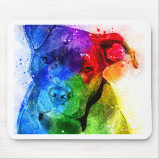 The colours of Love are a Pitbull Mouse Pad