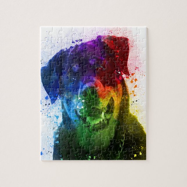 The Colours of Love are a Rottweiler Jigsaw Puzzle (Vertical)