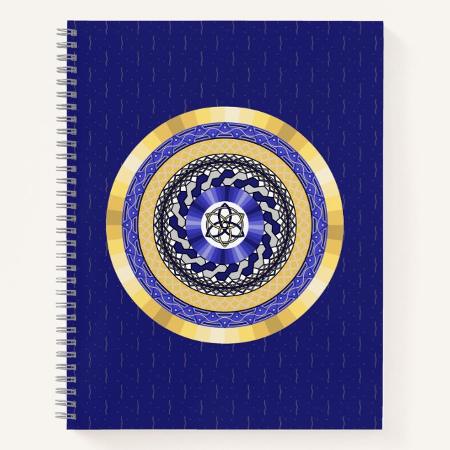 The Colours of New Years Spiral Notebook (Front)