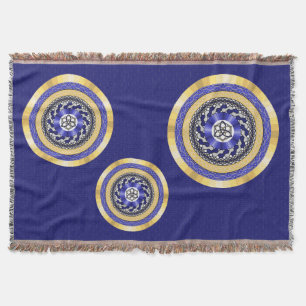 The Colours of New Years Throw Blanket