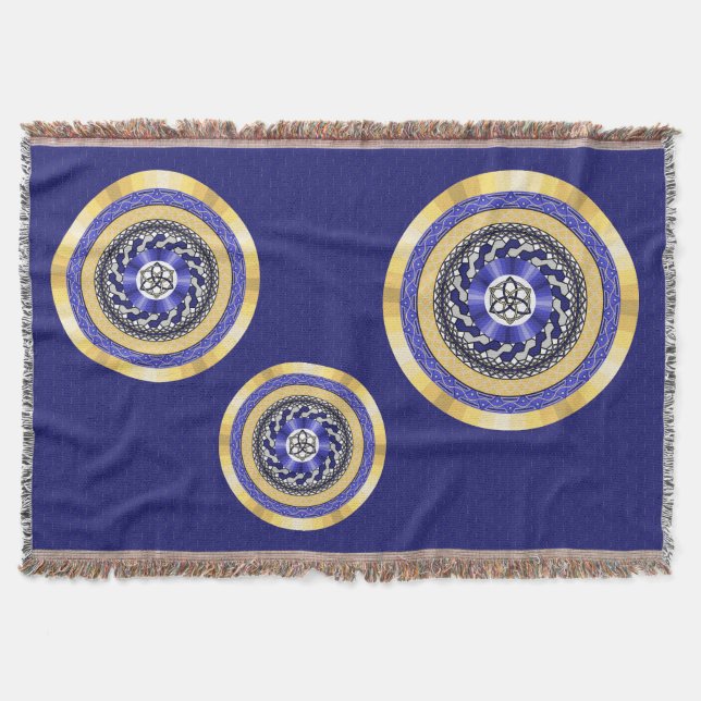The Colours of New Years Throw Blanket (Front)