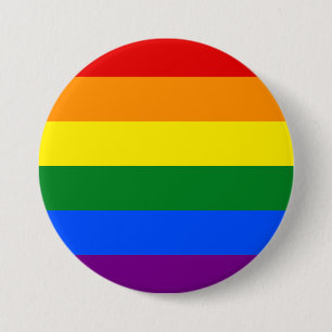 The colours of the rainbow 7.5 cm round badge