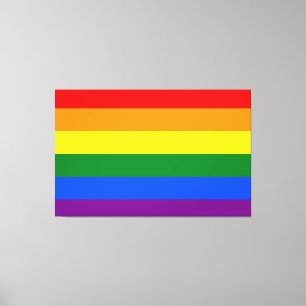 The colours of the rainbow canvas print