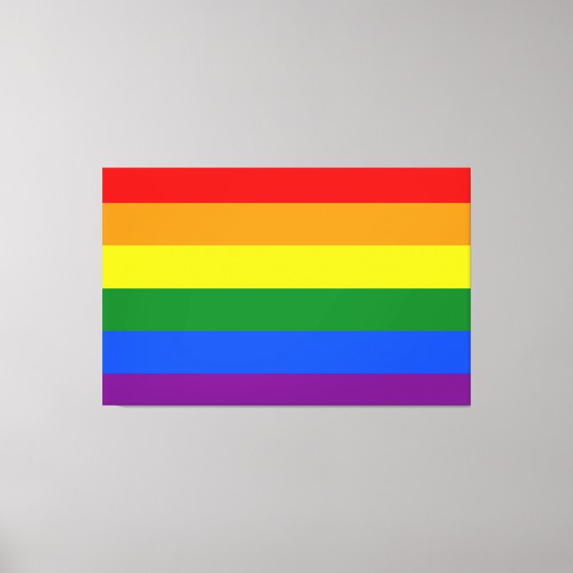 The colours of the rainbow canvas print (Front)