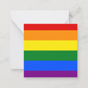 The colours of the rainbow card