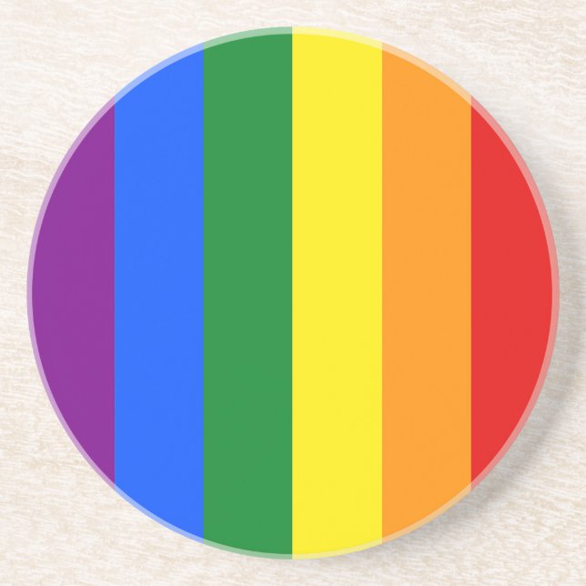 The colours of the rainbow coaster (Front)