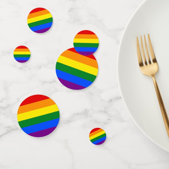The colours of the rainbow confetti (Group)