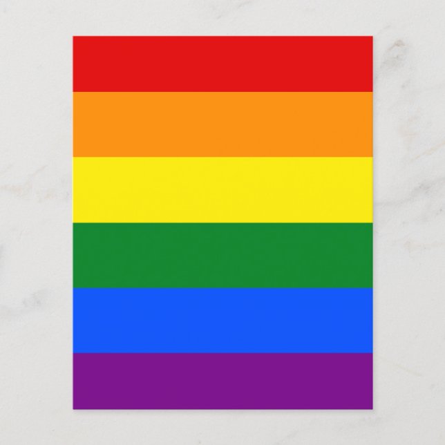 The colours of the rainbow flyer (Front)