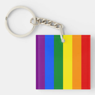 The colours of the rainbow key ring