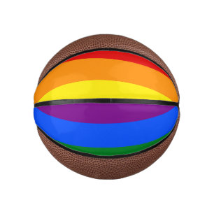 The colours of the rainbow mini basketball