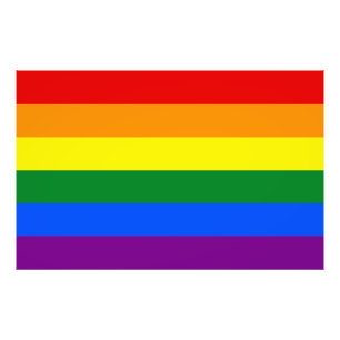 The colours of the rainbow photo print