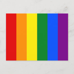 The colours of the rainbow postcard