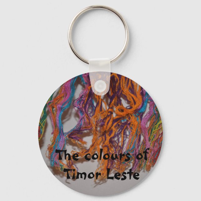 The colours of Timor Leste Key Ring (Front)