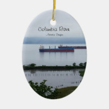 The Columbia River in Astoria Oregon Ornament