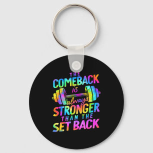 The Comeback Is Always Stronger Than The Set Back  Key Ring