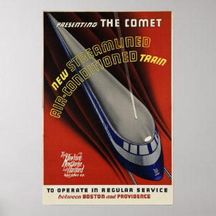 The COMET Boston & Providence Vintage Rail Poster