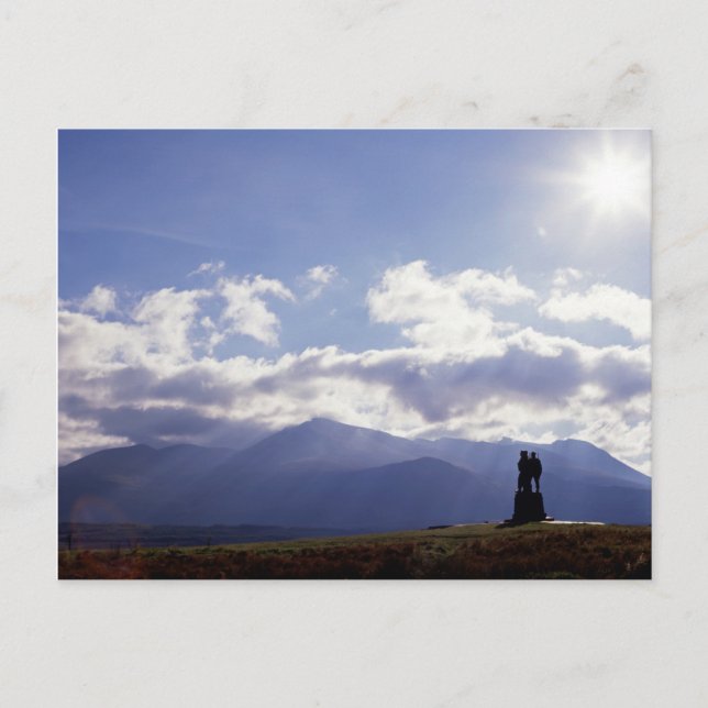 The Commando Monument Scotland Postcard (Front)