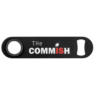 The Commish Bottle Opener 1.5"w x 7"l x .125"h
