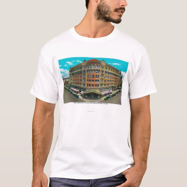 The Commonwealth Building and Pantages Theatre T-Shirt (Front)