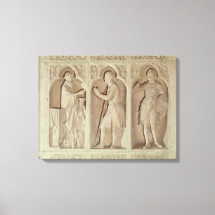 The communion of a knight canvas print